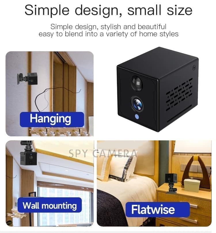 Wifi kamera špionážní 24/7 + FULL HD + 140° úhel + 4x IR LED + PIR detekce pohybu - náhled 2