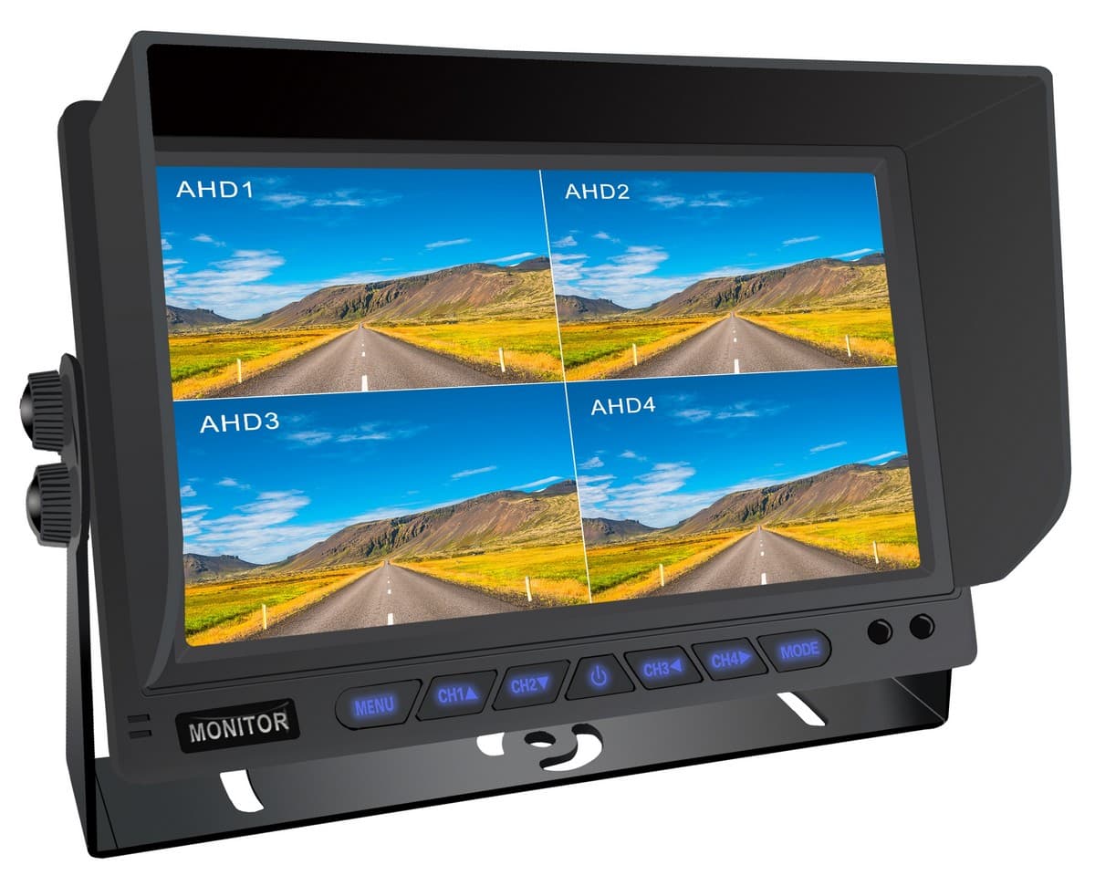 Hybridní 10,1" monitor do auta: 8-CH, AHD/CVBS s nahráváním na micro SD kartu (do 512 GB) pro 8 kamer - náhled 5
