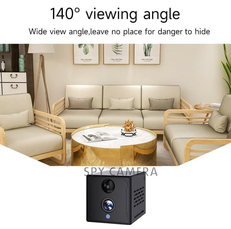 Wifi kamera špionážní 24/7 + FULL HD + 140° úhel + 4x IR LED + PIR detekce pohybu - náhled 3