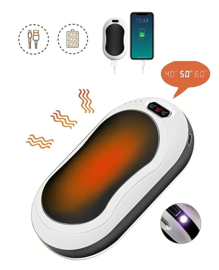 Ohřívač rukou do ruky teplota až 55 °C + powerbanka 10 000 mAh