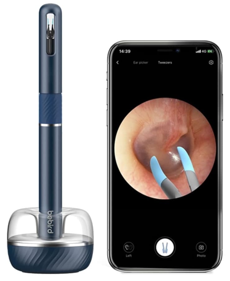 Čištění ucha - čistič na uši prémiový s 10Mpx kamerou - Wifi app smartphone + TV s pinzeta 3v1 (27ks příslušenství) - náhled 3