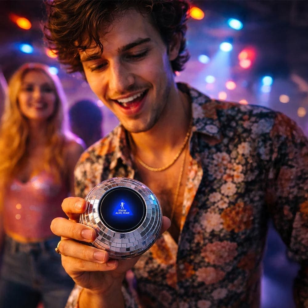 Disko koule s 20 retro odpověďmi - Retro rozhodovací koule ve stylu disco - náhled 3