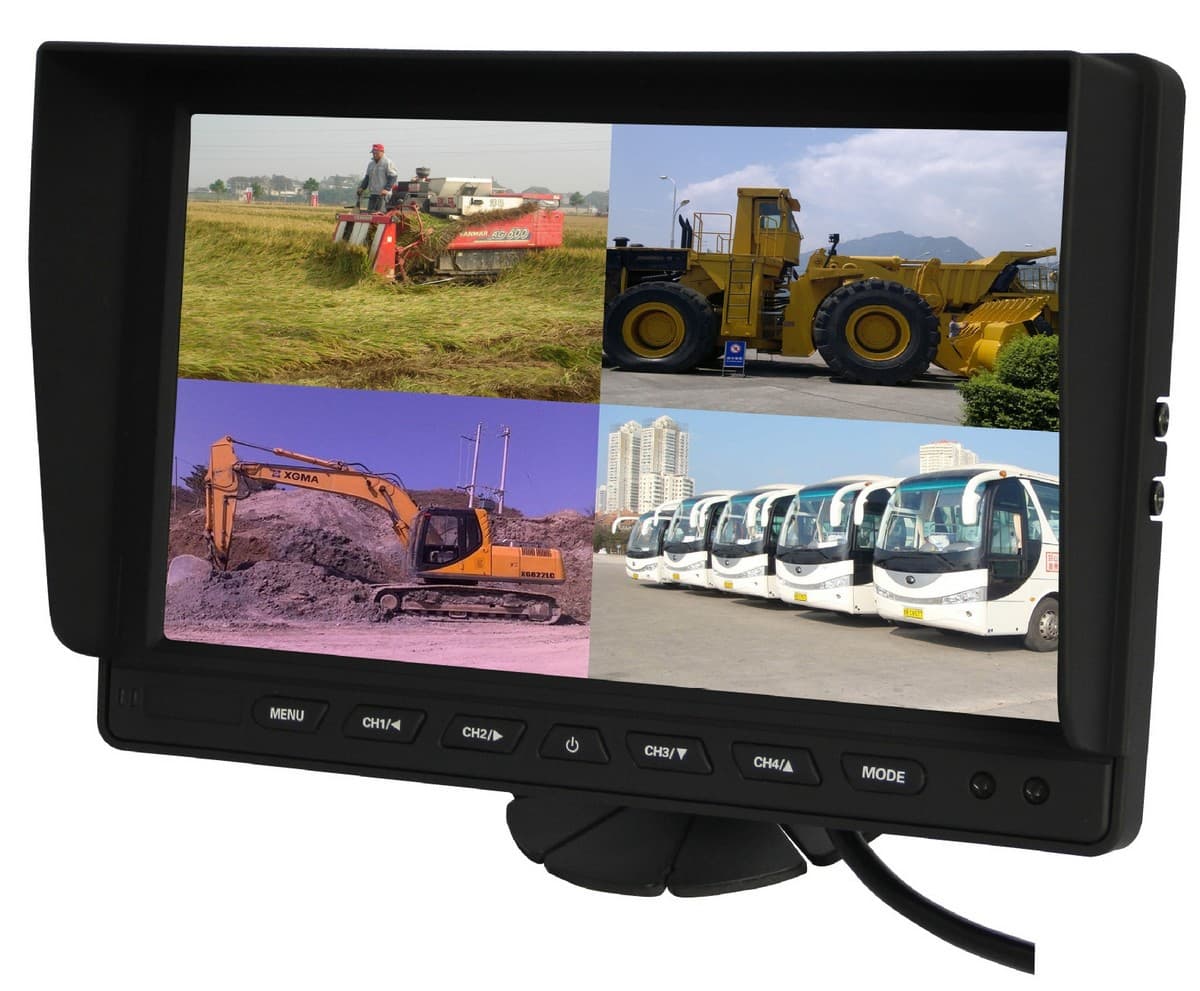 Hybridní 10,1" monitor do auta: 8-CH, AHD/CVBS s nahráváním na micro SD kartu (do 512 GB) pro 8 kamer - náhled 2