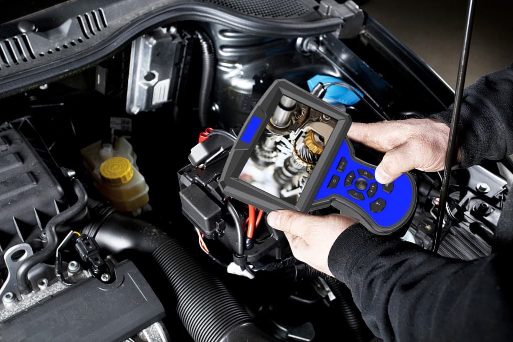 Inspekční kamera HD s auto zaostřováním + 5" displej + 9mm kamera s LED s IP68 + nahrávání na micro SD - náhled 3
