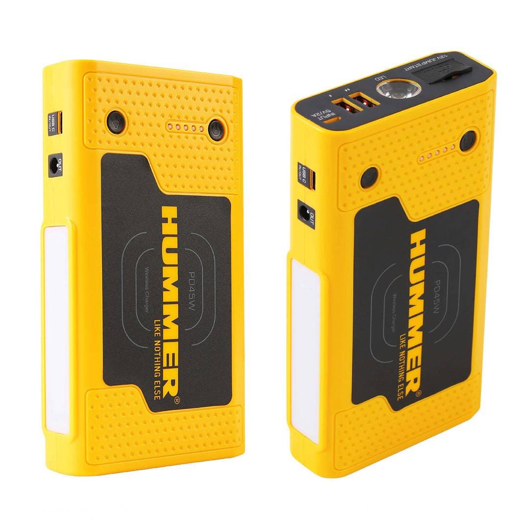 Auto startér do 8.0L + Power bank 45W - Hummer HX Pro s 10000mAh + 2x USB + 1x microUSB + LED světlo - náhled 2