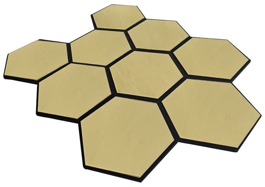 Zrcadlová stěna - akustický dekorativní panel a obklad na zeď 82,5 x 68,1 cm - AXO - náhled 2