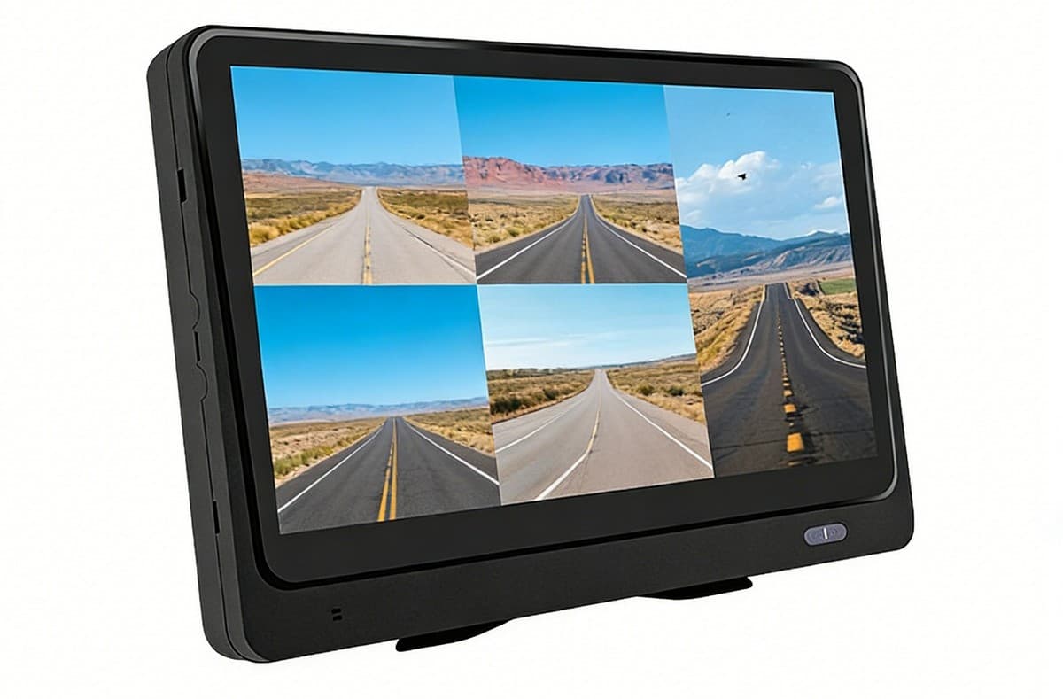 Dotykový monitor do auta 10,1" s Wifi + GPS + 4G SIM podpora + nahrávání na SD kartu pro 5 kamer - náhled 4