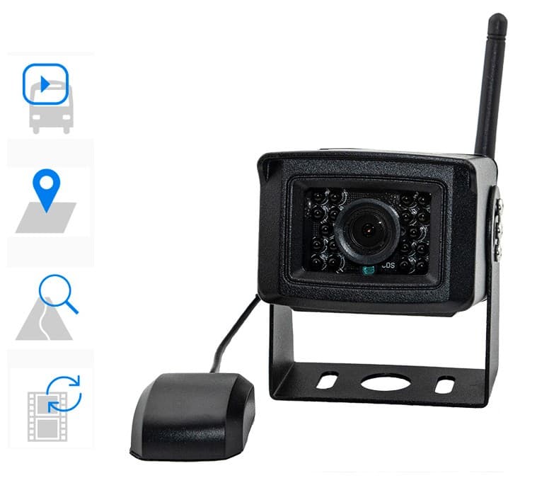 Kamera do auta 4G SIM / Wifi s FULL HD s krytím IP66 + 18 IR LED do 20m + Mic/Repro (Celokovová) - náhled 4