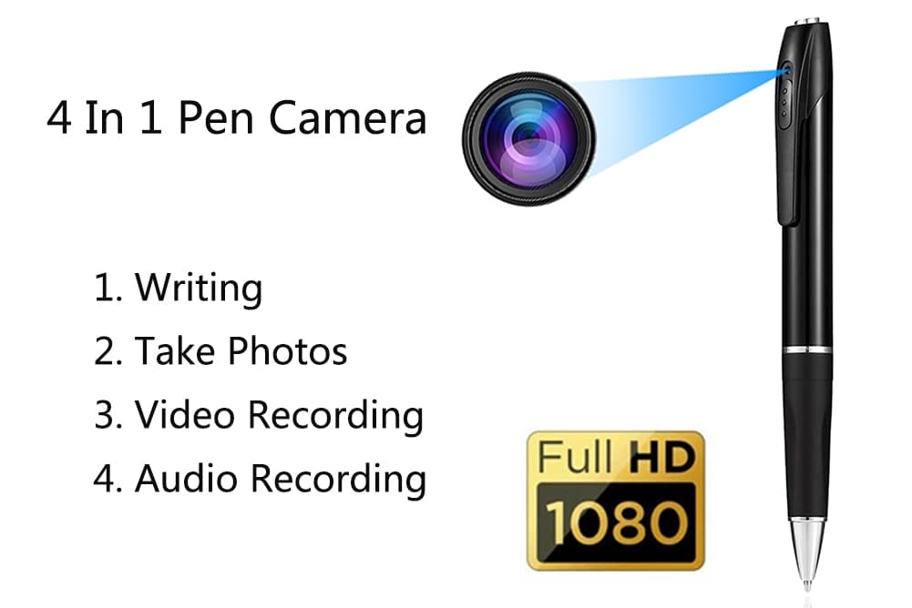 Spionazní pero s Wifi (P2P) s FULL HD - Mini kamera v peru + podpora micro sd až do 128GB - náhled 3