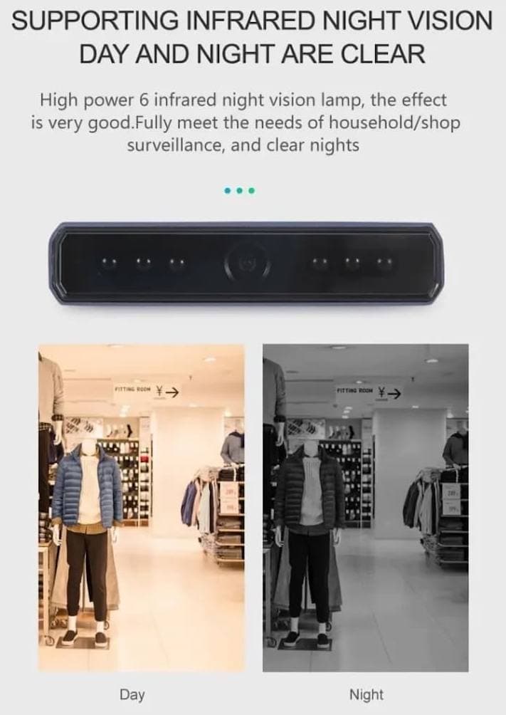 4K kamera v powerbance (externí baterie) 10 000 mAh + Wifi s P2P + noční vidění s 6x IR LED - náhled 2