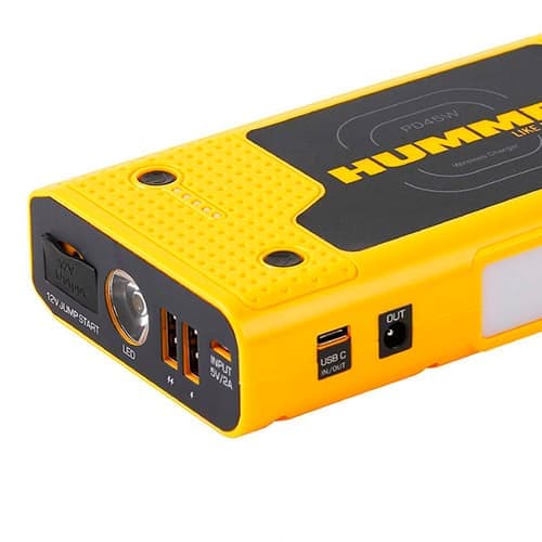 Auto startér do 8.0L + Power bank 45W - Hummer HX Pro s 10000mAh + 2x USB + 1x microUSB + LED světlo - náhled 3