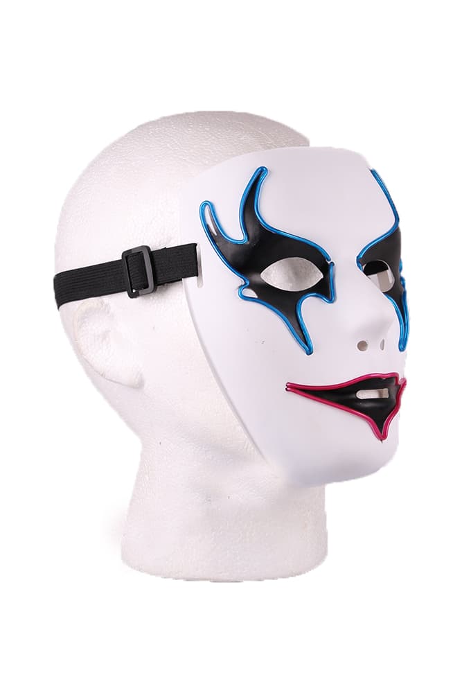 LED svítící masky na obličej - Joker - náhled 4