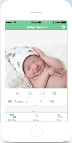 Video baby monitor Gynoii s wifi pro mobil + detekce pohybu - náhled 2
